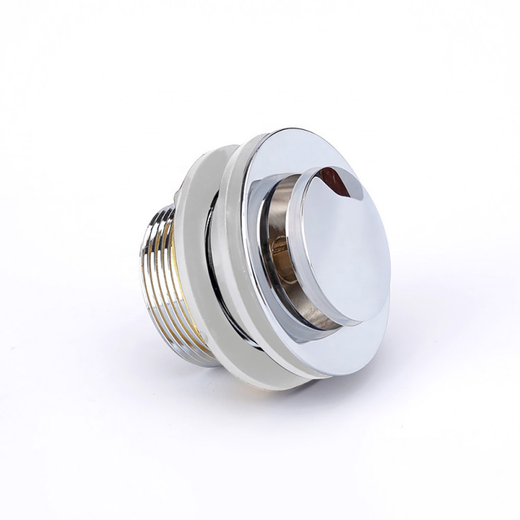 40mm Solid Brass Bath tub Pop Up Waste Drain NO Overflow Chrome