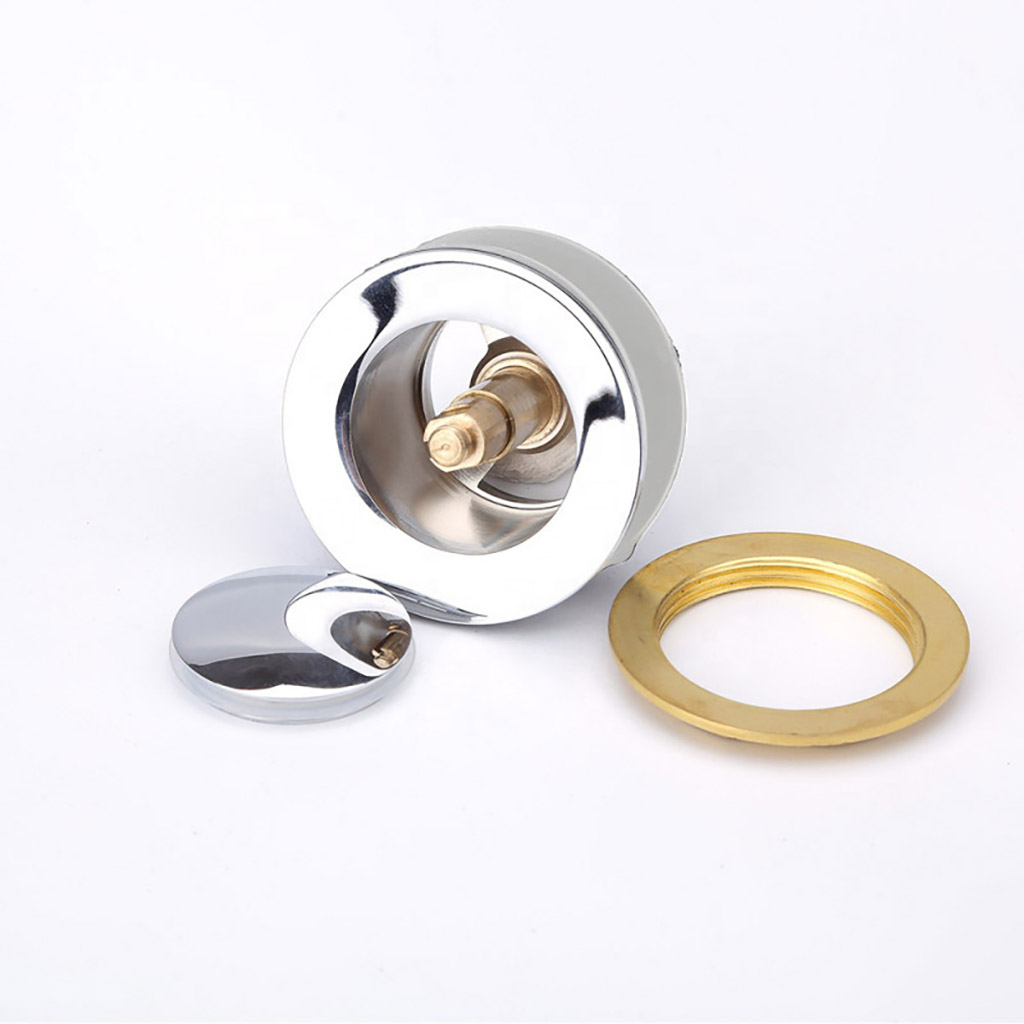 40mm Solid Brass Bath tub Pop Up Waste Drain NO Overflow Chrome